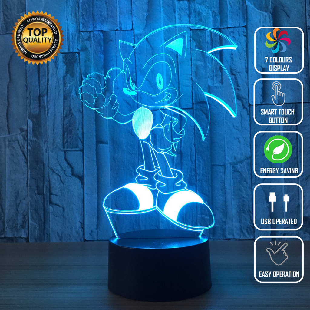 SONIC SEGA HEDGEHOG 3D NIGHT LIGHT - Eyes Of The World