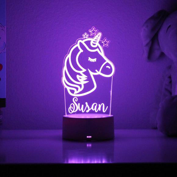 CUSTOM UNICORN 3D NIGHT LIGHT